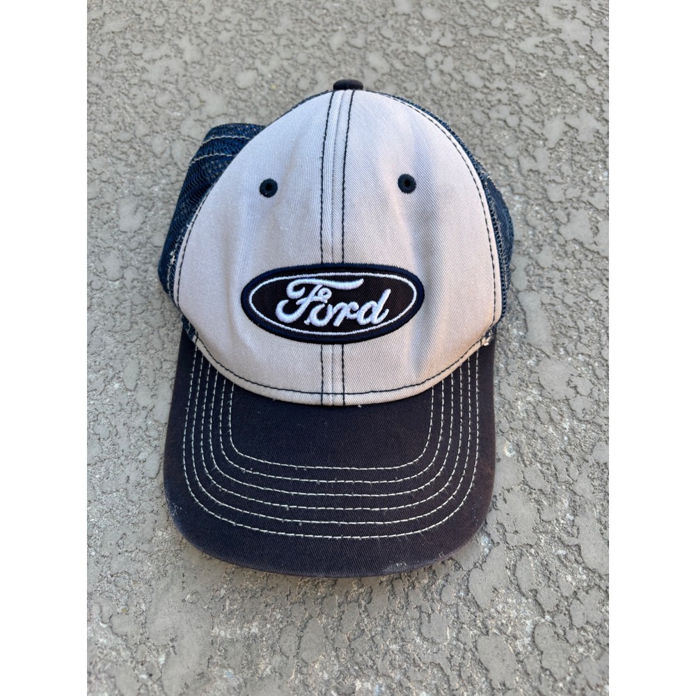 Ford Cap Hat Snap Back One Size Blue White